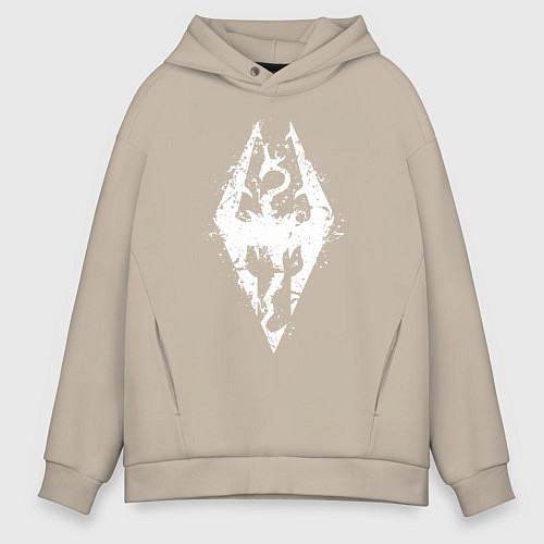 Мужское худи оверсайз TES Dragon / Миндальный – фото 1