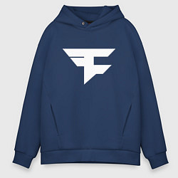 Толстовка оверсайз мужская FAZE Symbol, цвет: тёмно-синий