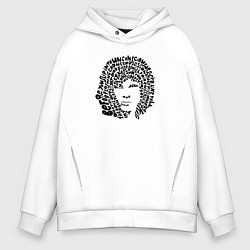 Толстовка оверсайз мужская Jim Morrison, цвет: белый