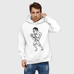 Толстовка оверсайз мужская Tony Ferguson art, цвет: белый — фото 2