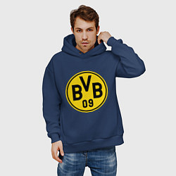 Толстовка оверсайз мужская BVB 09, цвет: тёмно-синий — фото 2