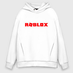 Толстовка оверсайз мужская Roblox Logo, цвет: белый