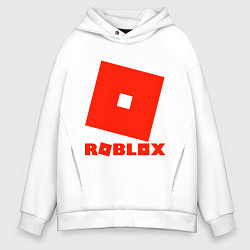Толстовка оверсайз мужская Roblox Logo, цвет: белый