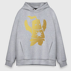 Толстовка оверсайз мужская Praise the Sun!, цвет: меланж