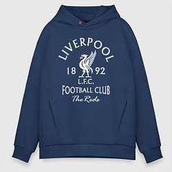 Толстовка оверсайз мужская Liverpool: Football Club, цвет: тёмно-синий