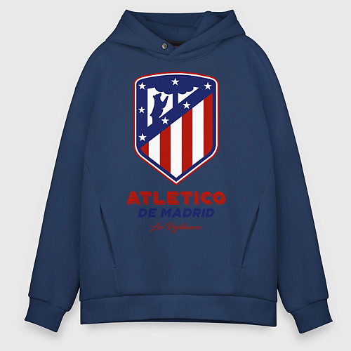 Мужское худи оверсайз Atlecito de Madrid / Тёмно-синий – фото 1