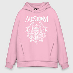 Толстовка оверсайз мужская Alestorm: Pirate Bay, цвет: светло-розовый