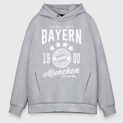 Толстовка оверсайз мужская Bayern Munchen 1900 цвета меланж — фото 1