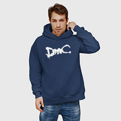 Толстовка оверсайз мужская DMC, цвет: тёмно-синий — фото 2