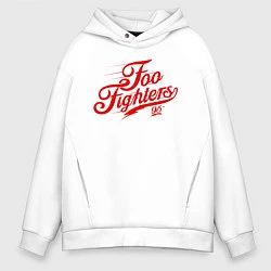 Толстовка оверсайз мужская Foo Fighters 95, цвет: белый