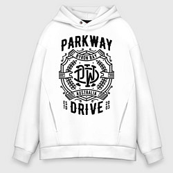 Толстовка оверсайз мужская Parkway Drive: Australia, цвет: белый