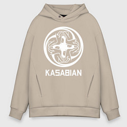 Толстовка оверсайз мужская Kasabian: Symbol, цвет: миндальный