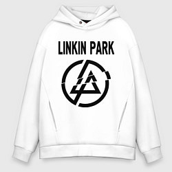 Толстовка оверсайз мужская Linkin Park, цвет: белый