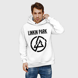 Толстовка оверсайз мужская Linkin Park, цвет: белый — фото 2
