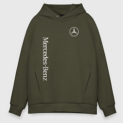 Толстовка оверсайз мужская MERCEDES-BENZ, цвет: хаки