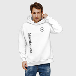 Толстовка оверсайз мужская MERCEDES-BENZ, цвет: белый — фото 2