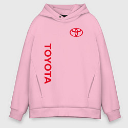 Толстовка оверсайз мужская TOYOTA, цвет: светло-розовый
