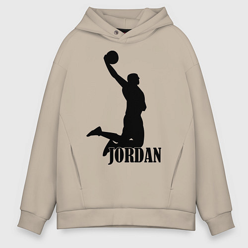 Мужское худи оверсайз Jordan Basketball / Миндальный – фото 1