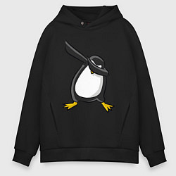 Толстовка оверсайз мужская DAB Pinguin, цвет: черный