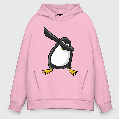 Мужское худи оверсайз DAB Pinguin / Светло-розовый – фото 1