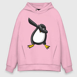 Толстовка оверсайз мужская DAB Pinguin, цвет: светло-розовый