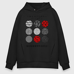 Толстовка оверсайз мужская TOP: Blurryface, цвет: черный