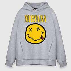 Толстовка оверсайз мужская NIRVANA, цвет: меланж