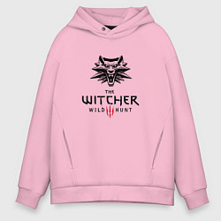 Толстовка оверсайз мужская THE WITCHER 3:WILD HUNT, цвет: светло-розовый
