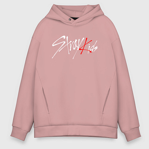 Мужское худи оверсайз STRAY KIDS FELIX / Пыльно-розовый – фото 1