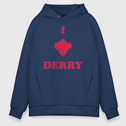 Толстовка оверсайз мужская Derry, цвет: тёмно-синий
