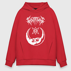 Толстовка оверсайз мужская GHOSTEMANE, цвет: красный
