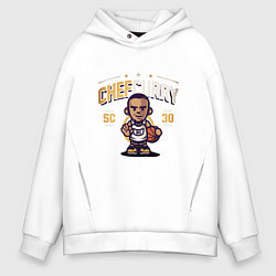Толстовка оверсайз мужская Chef Curry, цвет: белый