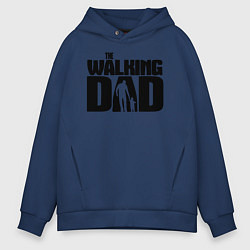 Толстовка оверсайз мужская The walking dad, цвет: тёмно-синий