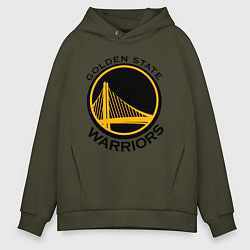 Толстовка оверсайз мужская GOLDEN STATE WARRIORS, цвет: хаки
