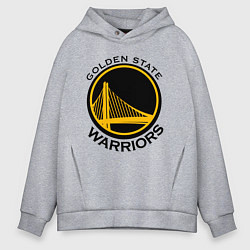 Толстовка оверсайз мужская GOLDEN STATE WARRIORS, цвет: меланж