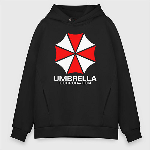 Мужское худи оверсайз UMBRELLA CORP / Черный – фото 1