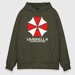 Толстовка оверсайз мужская UMBRELLA CORP, цвет: хаки