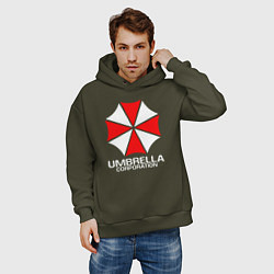 Толстовка оверсайз мужская UMBRELLA CORP, цвет: хаки — фото 2