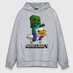 Толстовка оверсайз мужская MINECRAFT, цвет: меланж