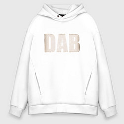 Толстовка оверсайз мужская DAB, цвет: белый