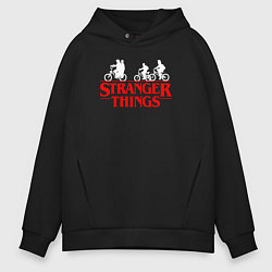 Толстовка оверсайз мужская STRANGER THINGS, цвет: черный