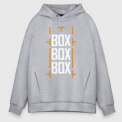 Толстовка оверсайз мужская Box box box, цвет: меланж