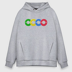 Толстовка оверсайз мужская Тяжелая атлетика, цвет: меланж