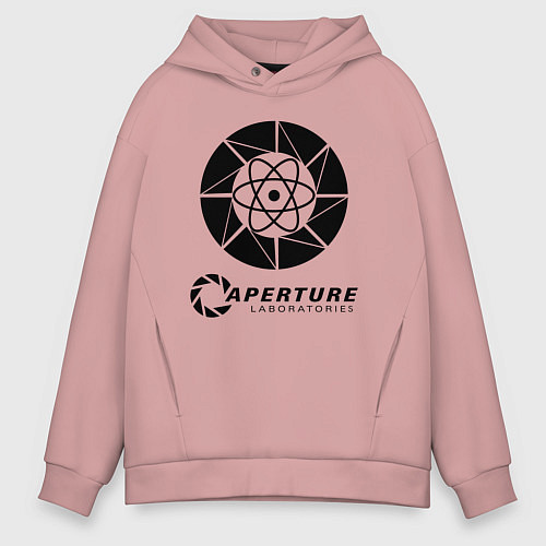 Мужское худи оверсайз PORTAL / Пыльно-розовый – фото 1