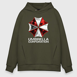 Толстовка оверсайз мужская UMBRELLA CORP, цвет: хаки