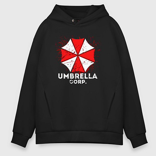 Мужское худи оверсайз UMBRELLA CORP / Черный – фото 1