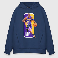 Толстовка оверсайз мужская NBA Kobe Bryant, цвет: тёмно-синий