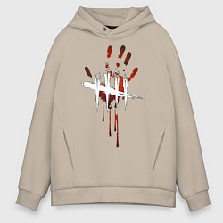 Толстовка оверсайз мужская Dead by Daylight, цвет: миндальный