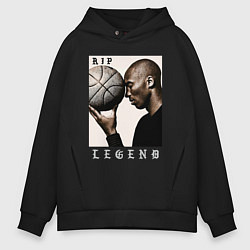 Толстовка оверсайз мужская Kobe - RIP Legend, цвет: черный