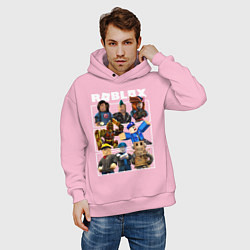 Толстовка оверсайз мужская ROBLOX, цвет: светло-розовый — фото 2